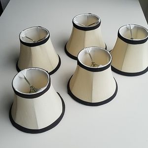Set of 5 silk mini shades